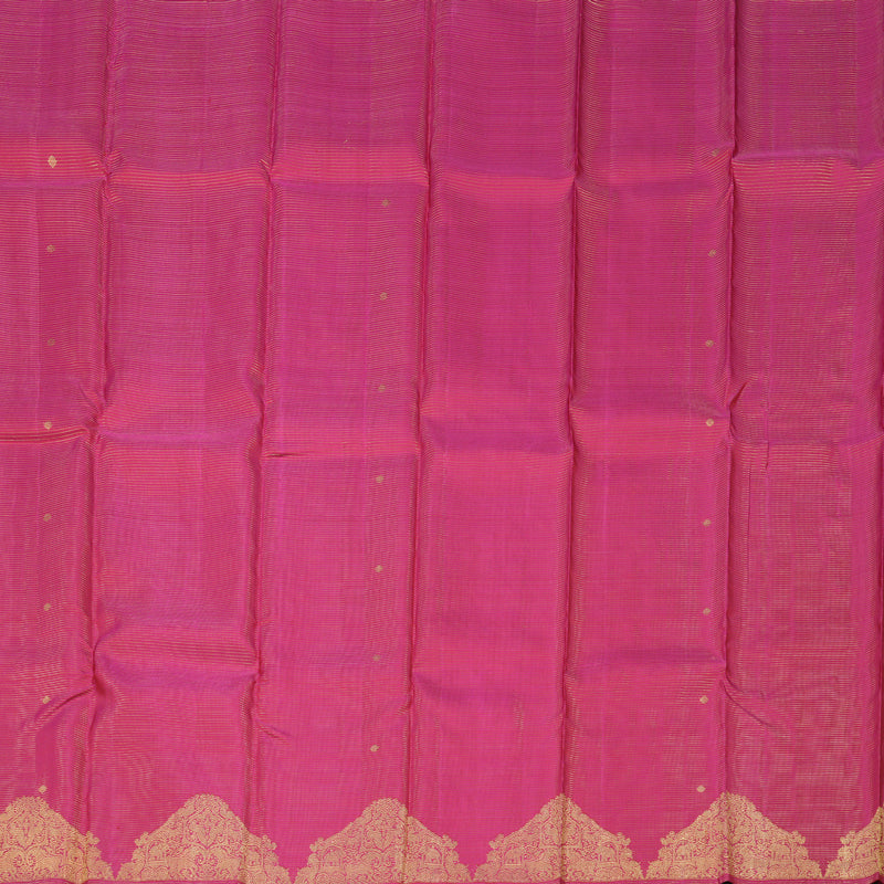 Hayagrivas Dark Pink Handloom Kanjivaram Silk Saree-BBD1341L2-2