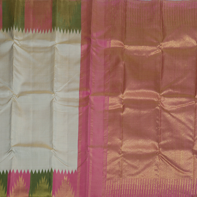 Hayagrivas Handloom Kanjivaram Temple Border Silk Saree BBD1348L1-1