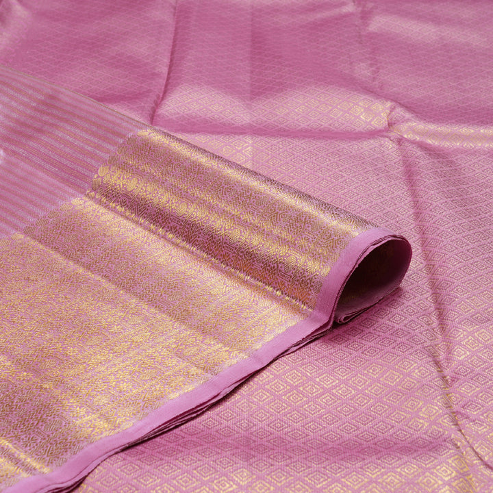 Hayagrivas Rose Pink Handloom Kanjivaram Silk Saree BBD1349L3-1