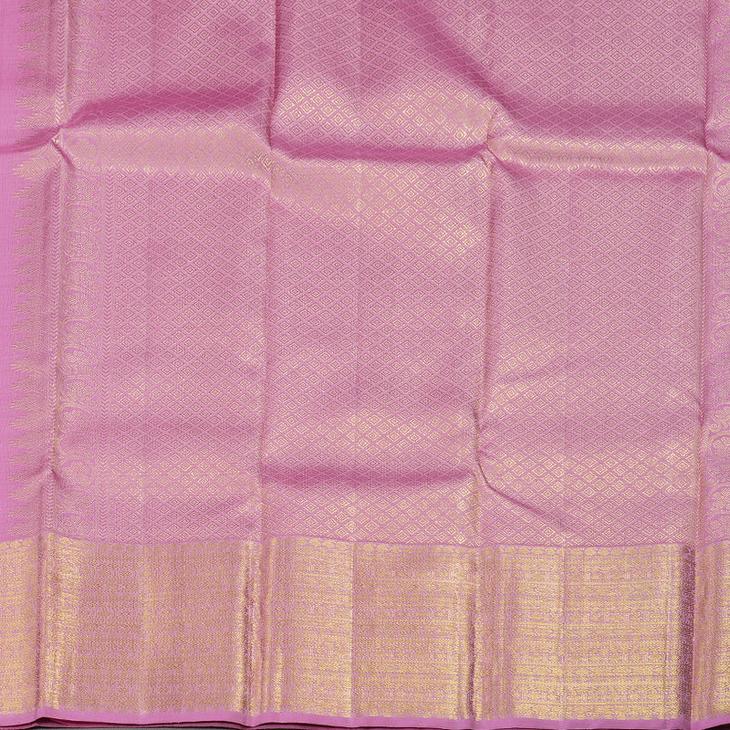 Hayagrivas Rose Pink Handloom Kanjivaram Silk Saree BBD1349L3-1