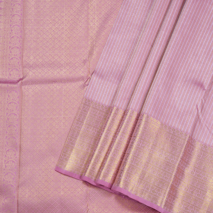 Hayagrivas Rose Pink Handloom Kanjivaram Silk Saree BBD1349L3-1