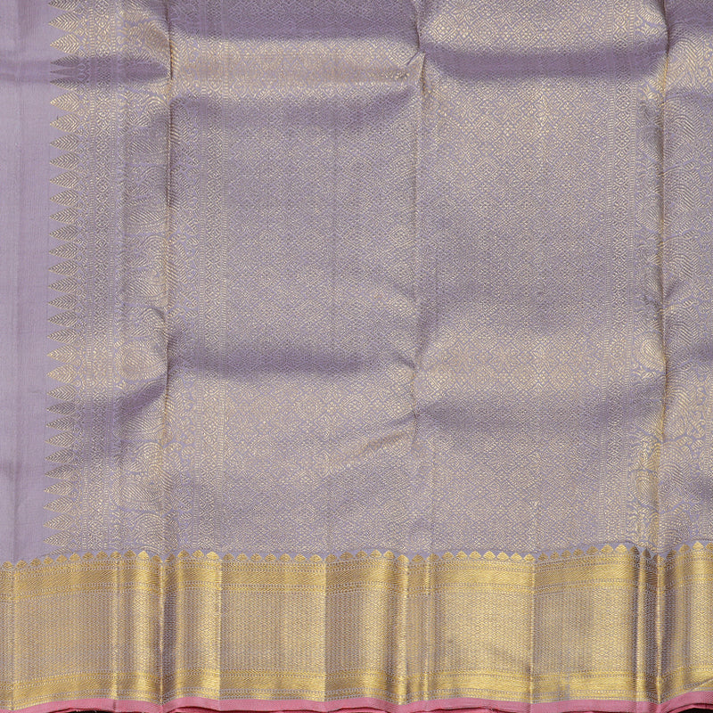 Hayagrivas Lilac Handloom Kanjivaram Silk Saree BBD1352L5-1