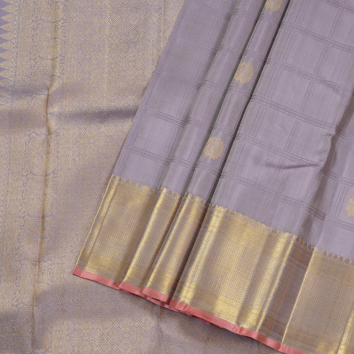 Hayagrivas Lilac Handloom Kanjivaram Silk Saree BBD1352L5-1