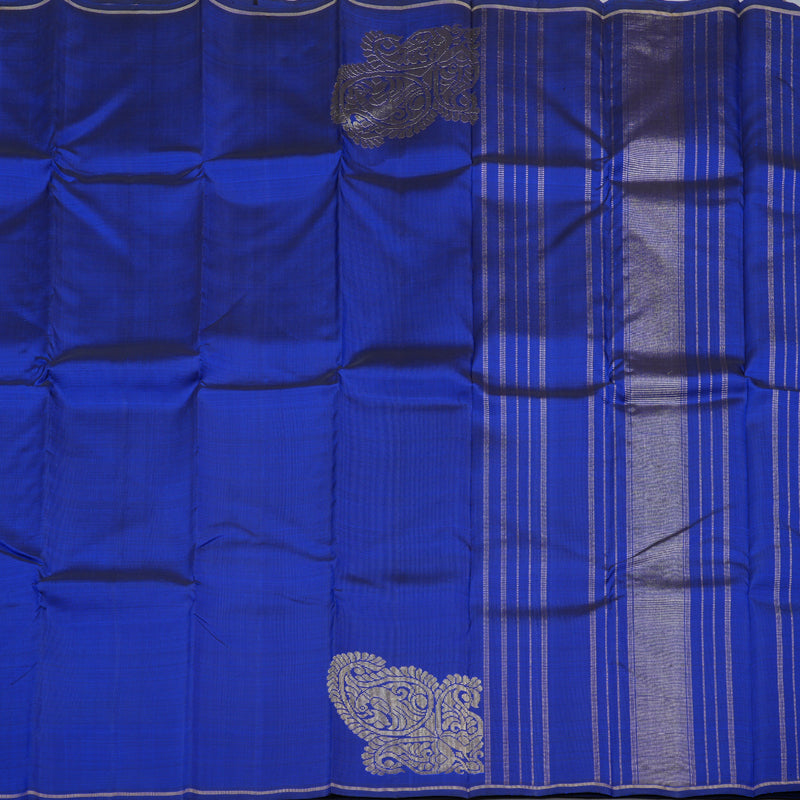 Hayagrivas Blue Handloom Kanjivaram Silk Saree BBD1357L2-1