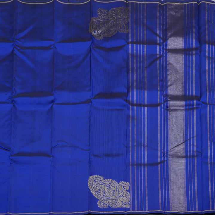 Hayagrivas Blue Handloom Kanjivaram Silk Saree BBD1357L2-1