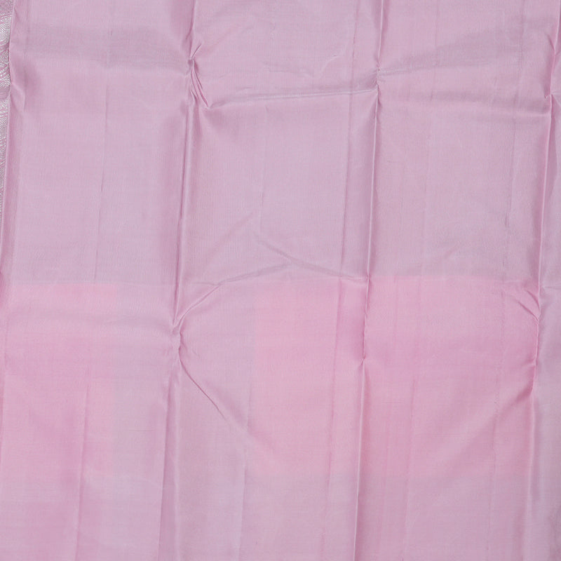 Hayagrivas Black Handloom Kanjivaram Silk Saree with Pastel Multicoloured Checked Border BBD1358L1-1