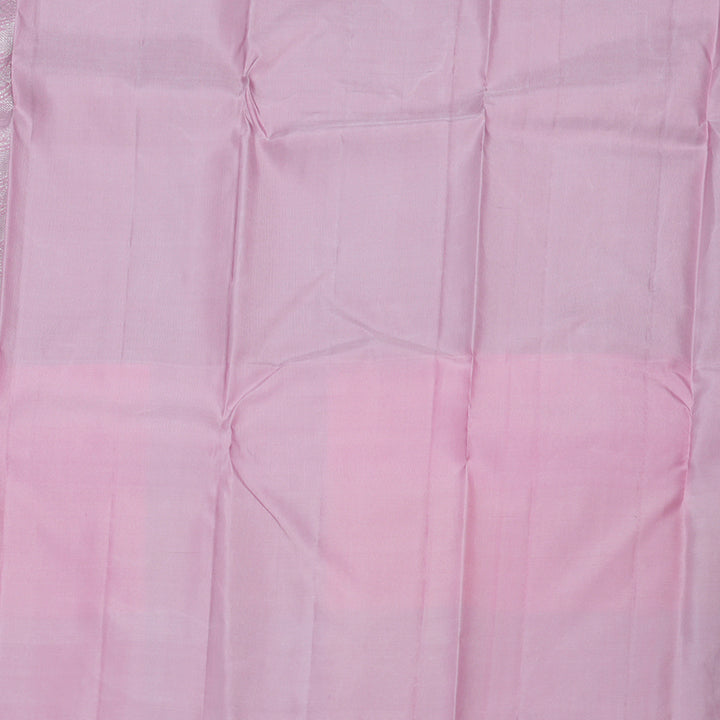 Hayagrivas Black Handloom Kanjivaram Silk Saree with Pastel Multicoloured Checked Border BBD1358L1-1