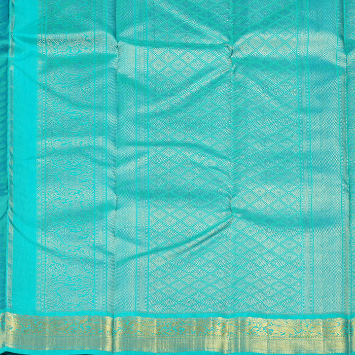 Hayagrivas Handloom Kanjivaram Silk Saree in Deep Dark Purple BBD1359L1-1