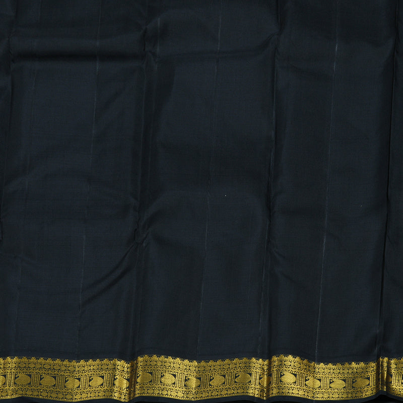 Hayagrivas Sandal Beige Handloom Kanjivaram Silk Saree with Black Border BBD1359L2-1