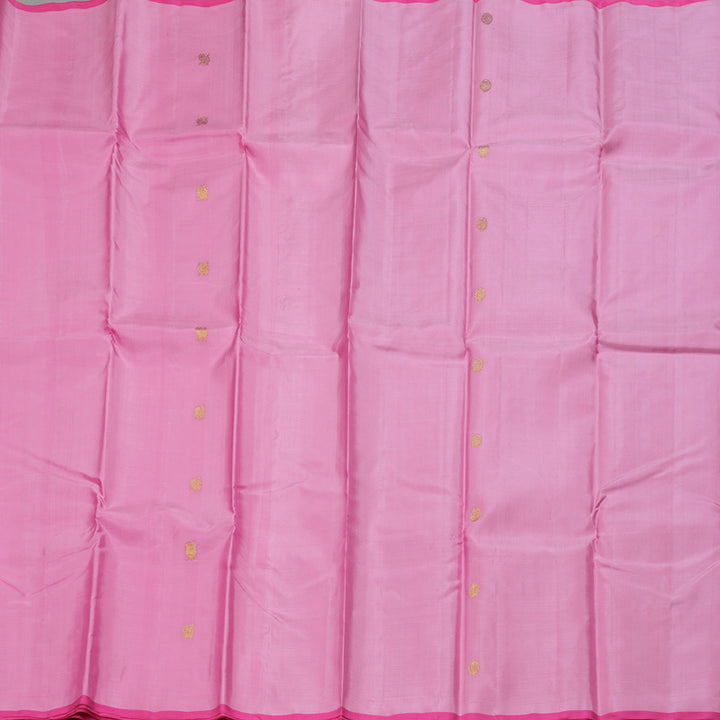 Hayagrivas Rose Pink Handloom Kanjivaram Silk Saree BBD1363L5-6