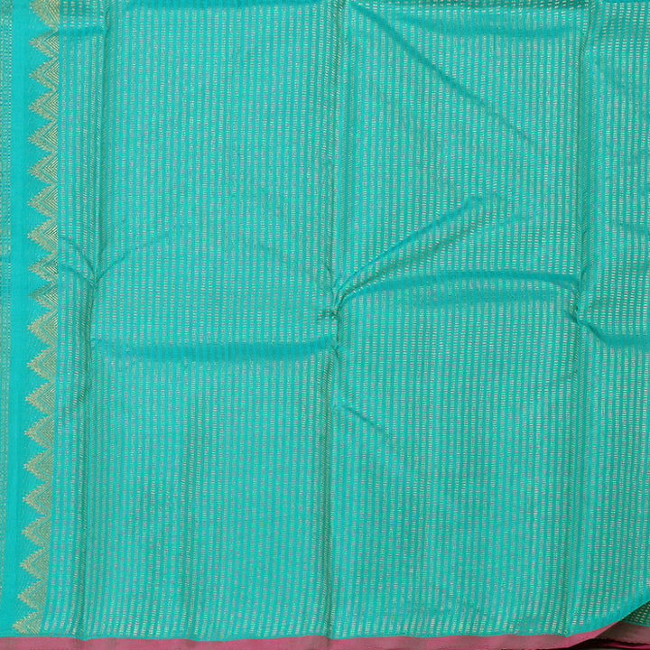Hayagrivas Blue Handloom Kanjivaram Silk Saree BBD1363L6-1