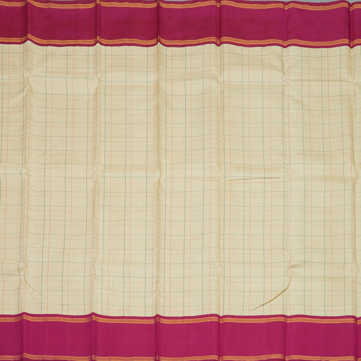 Hayagrivas Handloom Sandal Kanjivaram Silk Saree with Pink Border BBD1366L15-1