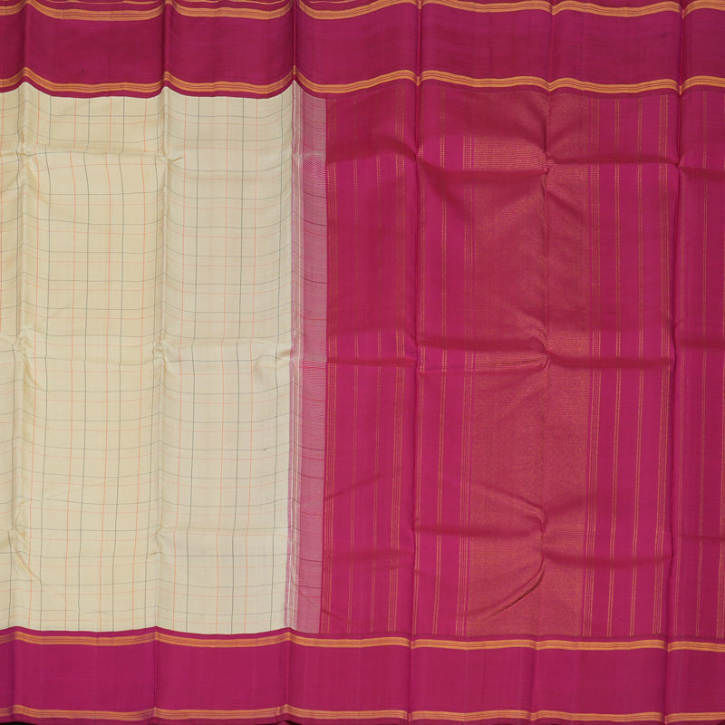 Hayagrivas Handloom Sandal Kanjivaram Silk Saree with Pink Border BBD1366L15-1