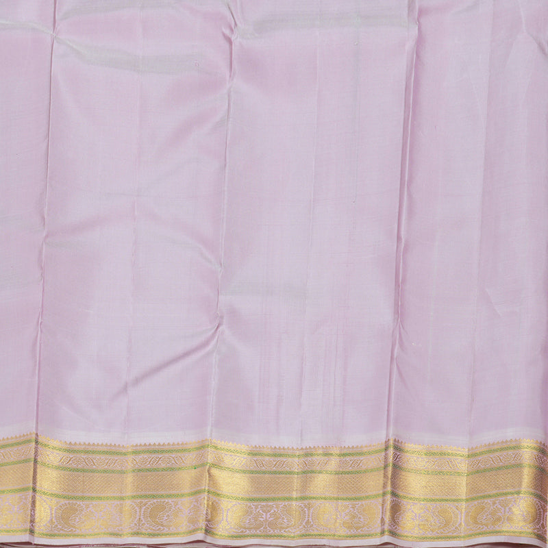 Hayagrivas Dark Blue Handloom Kanjivaram Silk Saree with Light Baby Pink Border BBD1370L5-2