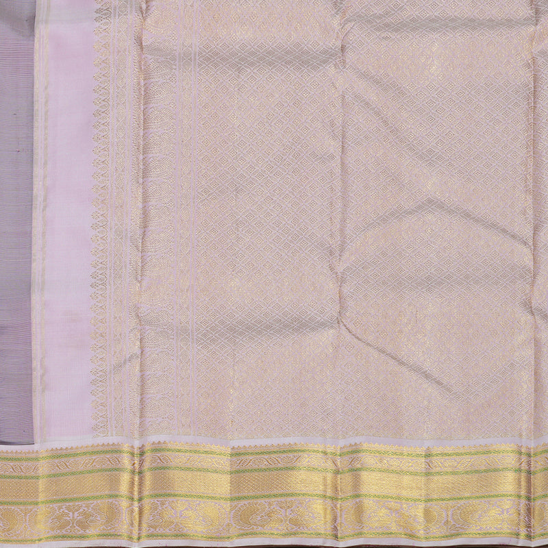 Hayagrivas Dark Blue Handloom Kanjivaram Silk Saree with Light Baby Pink Border BBD1370L5-2