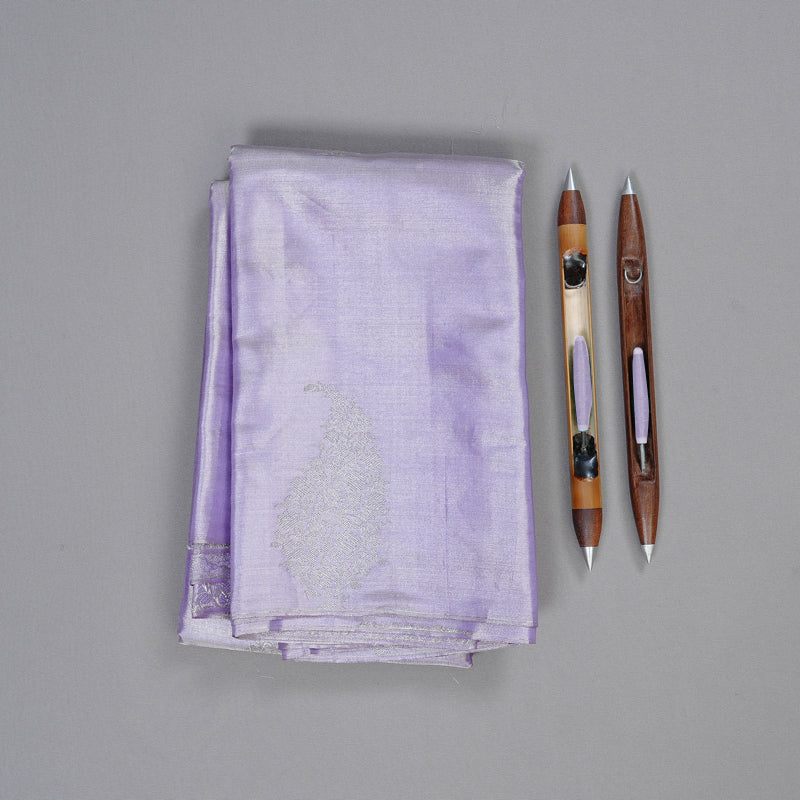 Hayagrivas Lavender Tissue Body Handloom Soft Silk Saree BBD1372L1-7