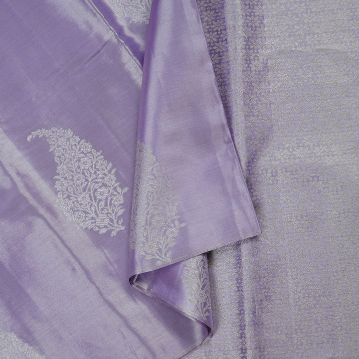 Hayagrivas Lavender Tissue Body Handloom Soft Silk Saree BBD1372L1-7