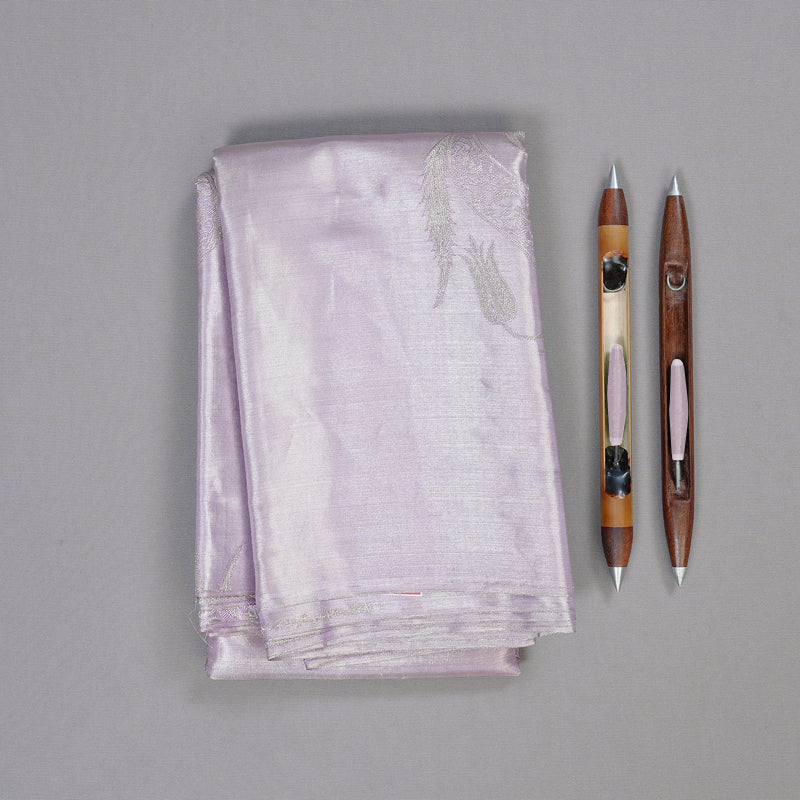 Hayagrivas Lilac Tissue Body Handloom Soft Silk Saree BBD1372L1-8
