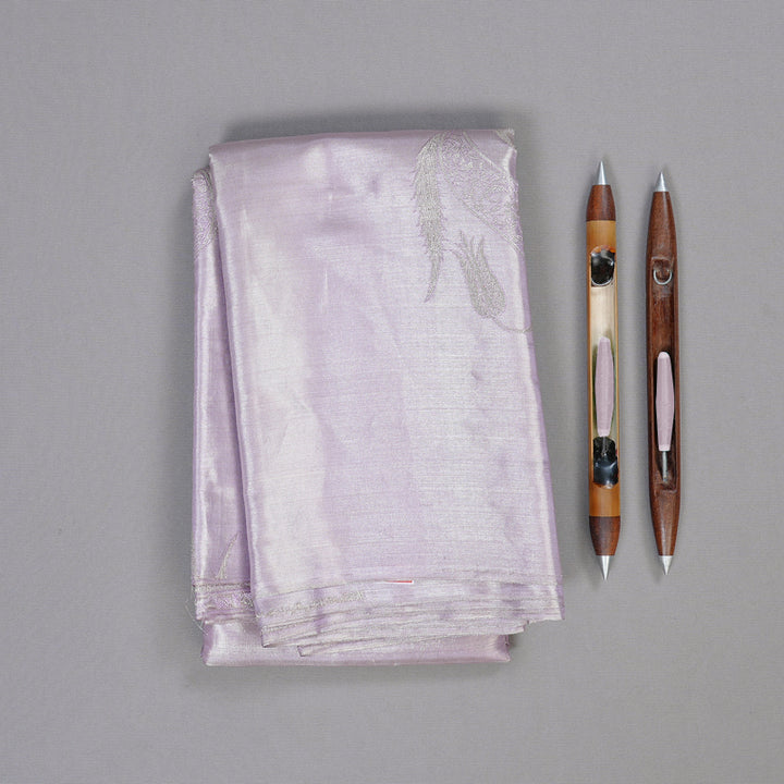 Hayagrivas Lilac Tissue Body Handloom Soft Silk Saree BBD1372L1-8