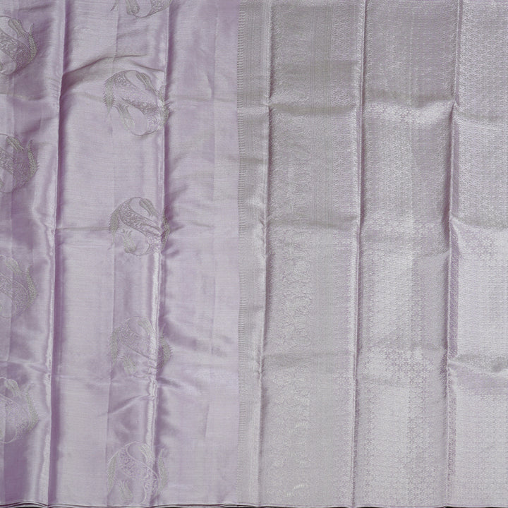 Hayagrivas Lilac Tissue Body Handloom Soft Silk Saree BBD1372L1-8