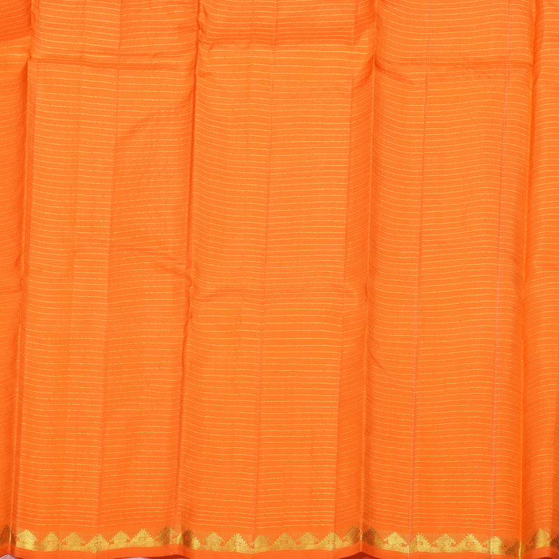 Hayagrivas White Handloom Kanjivaram Silk Saree BBD1374L2-5