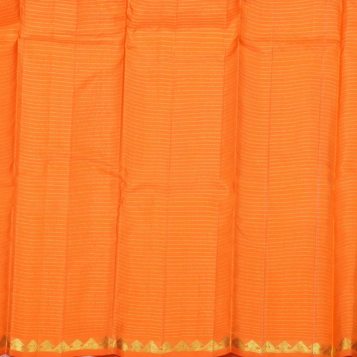 Hayagrivas White Handloom Kanjivaram Silk Saree BBD1374L2-5