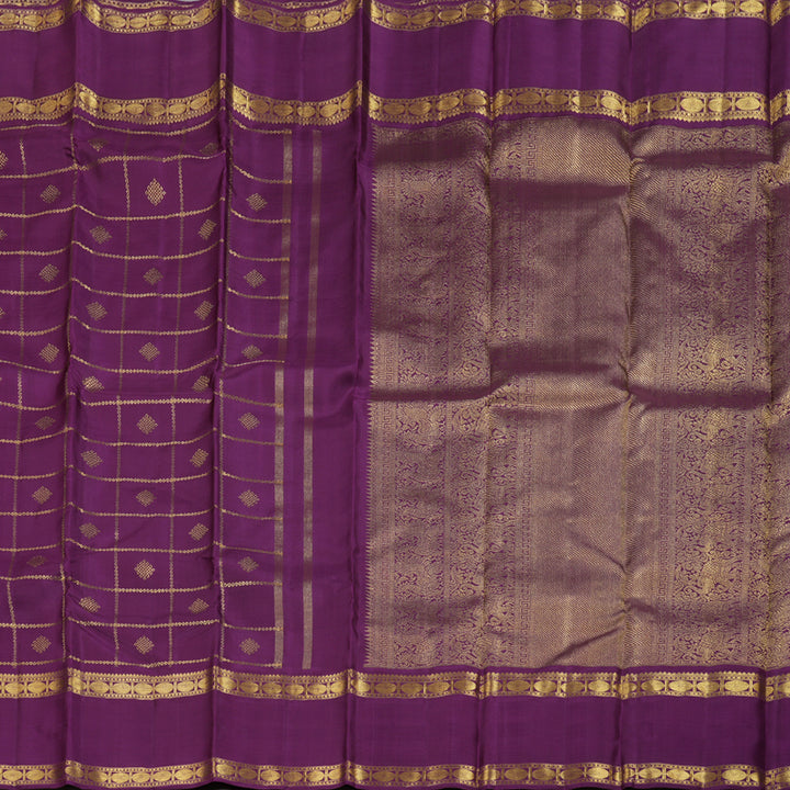 Hayagrivas Purple Handloom Kanjivaram Silk Saree BBD1379L2-1