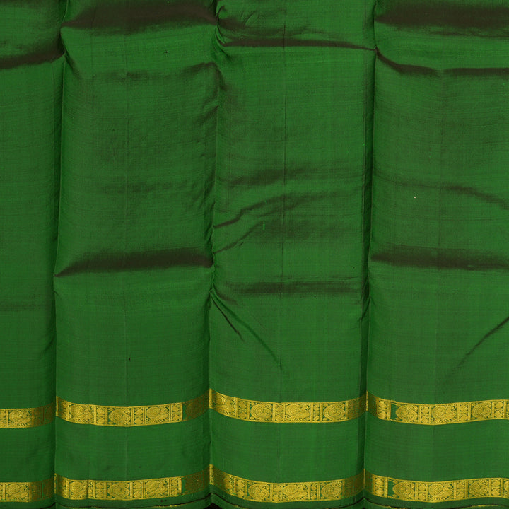 Hayagrivas Handloom Green Kanjivaram Silk Saree BBD1384L2-1