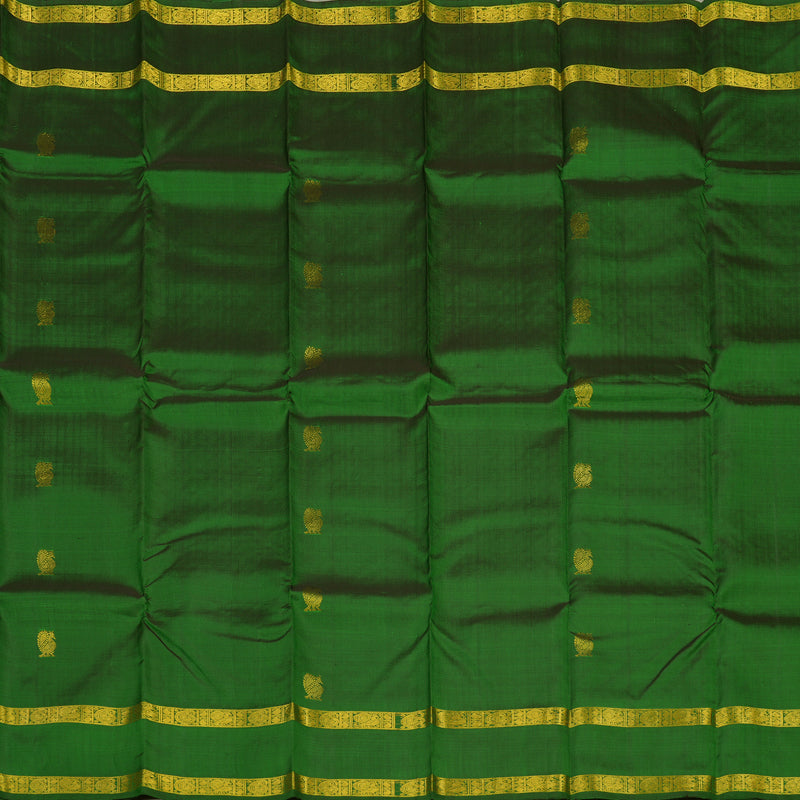 Hayagrivas Handloom Green Kanjivaram Silk Saree BBD1384L2-1