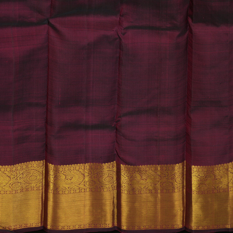 Hayagrivas Handloom Wine Kanjivaram Silk Saree BBD1384L4-2