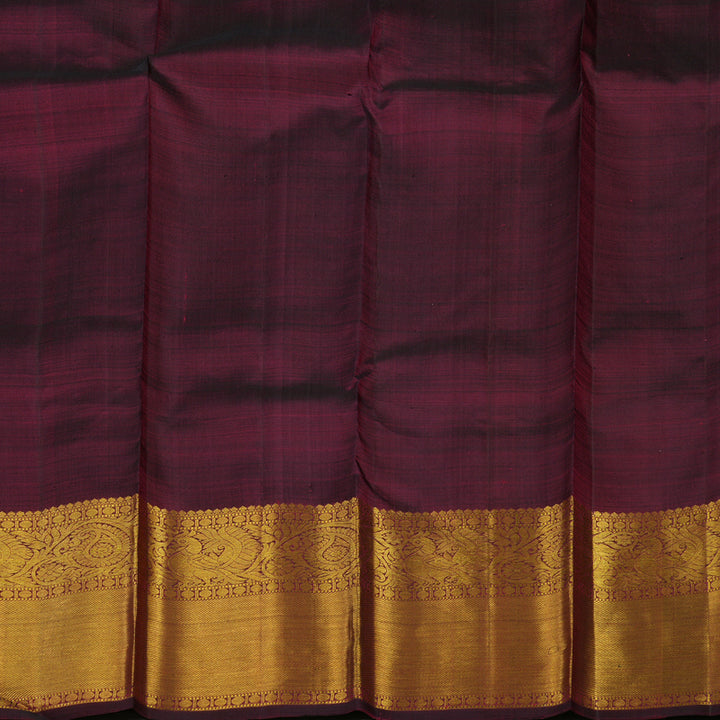 Hayagrivas Handloom Wine Kanjivaram Silk Saree BBD1384L4-2