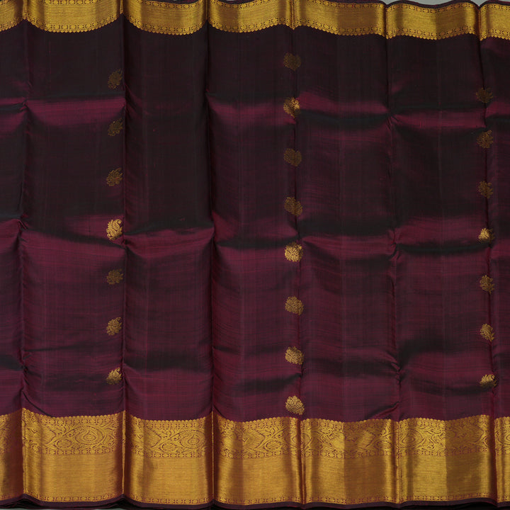 Hayagrivas Handloom Wine Kanjivaram Silk Saree BBD1384L4-2
