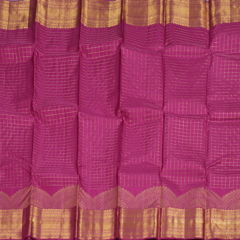 Hayagrivas Dark Pink Handloom Kanjivaram Silk Saree BBD1388L1-3