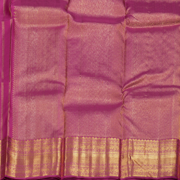 Hayagrivas Dark Pink Handloom Kanjivaram Silk Saree BBD1388L1-3