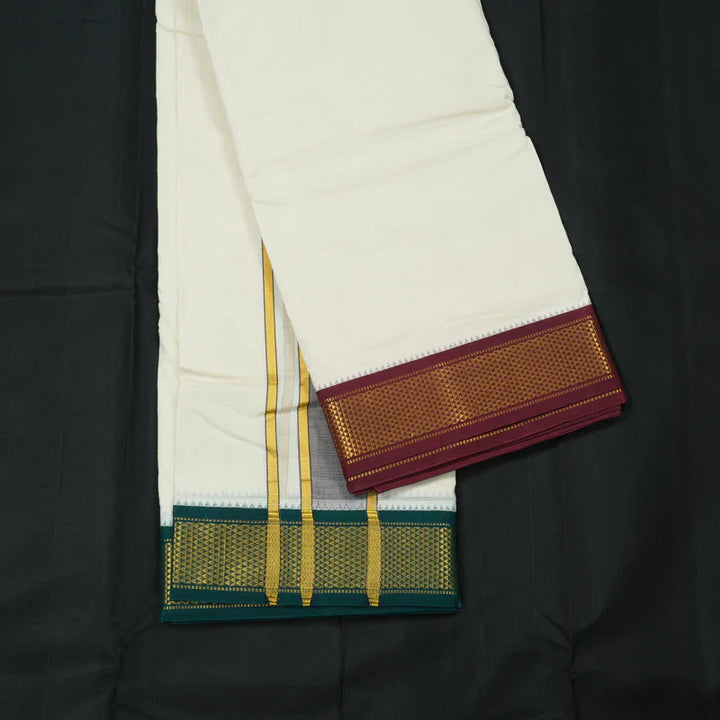 Hayagrivas Handloom 10*6 Cotton Dhoti 12 Kan KBE607F8-1