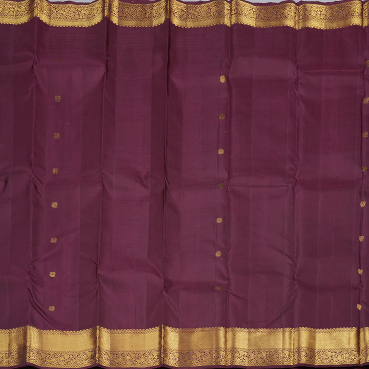 Hayagrivas Handloom Kanjivaram Silk Saree in Royal Dark Maroon BBD1395L1-1