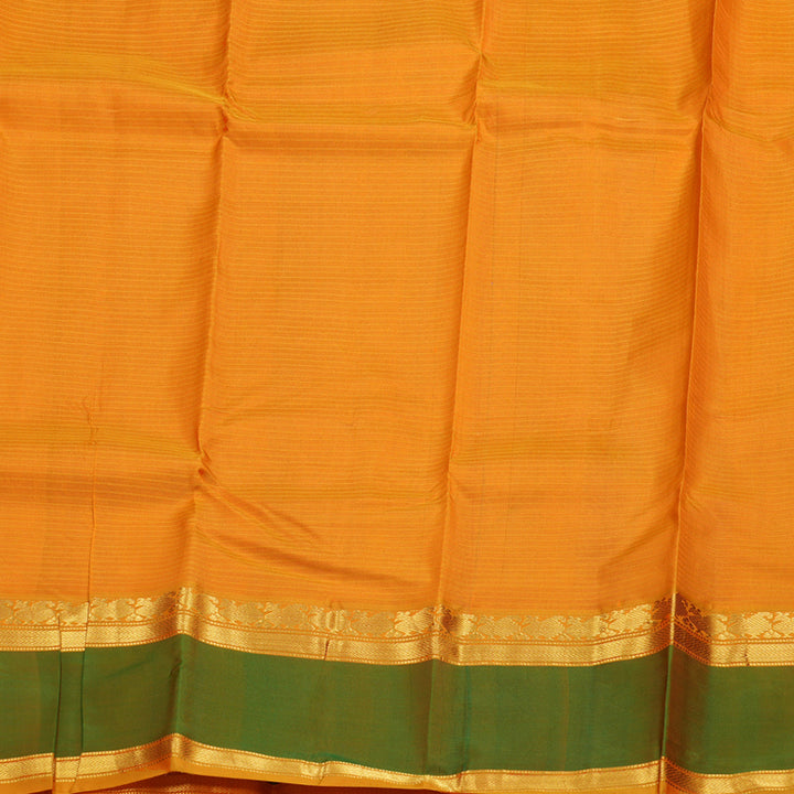 Hayagrivas Orangish Pink Handloom Kanjivaram Silk Saree with Green Border BBD1404L2-44