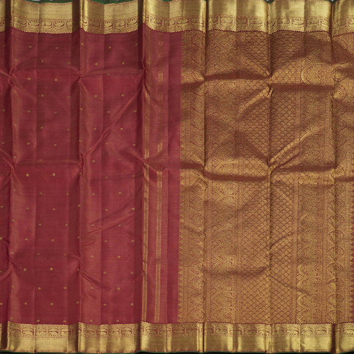 Hayagrivas Maroon Handloom Kanjivaram Silk Saree BBD1408L3-1