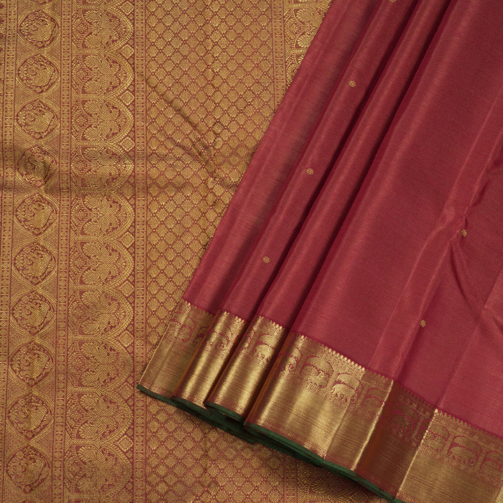 Hayagrivas Maroon Handloom Kanjivaram Silk Saree BBD1408L3-1