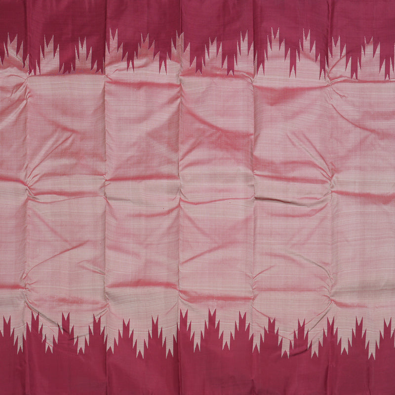 Hayagrivas Onion Pink Handloom Kanjivaram Silk Saree with Maroon Border BBD1416L4-2