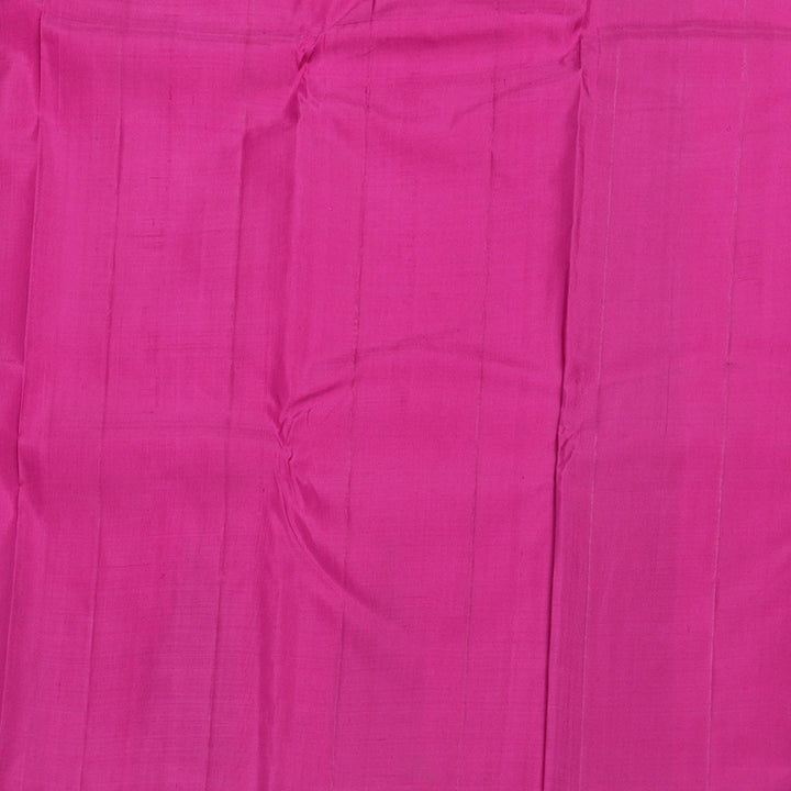 Hayagrivas Dual Tone (Yellow With Pink) Handloom Kanjivaram Silk Saree with Multi Color  Border BBD1416L5-3