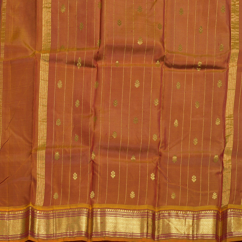 Hayagrivas Mandhalir Handloom Kanjivaram Silk Saree with Mustard Border BBD1420L6-7