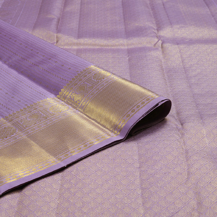 Hayagrivas Lavender Handloom Kanjivaram Silk Saree BBD1421L2-2