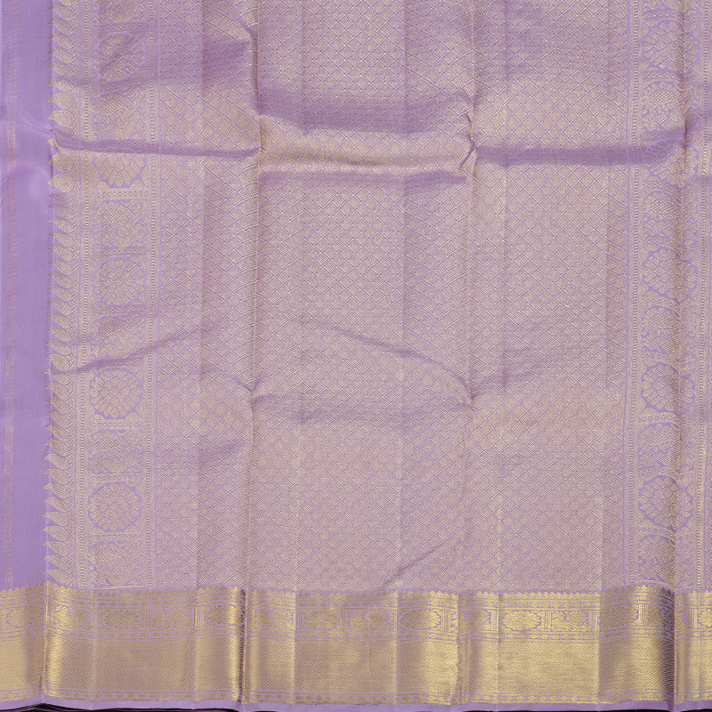 Hayagrivas Lavender Handloom Kanjivaram Silk Saree BBD1421L2-2