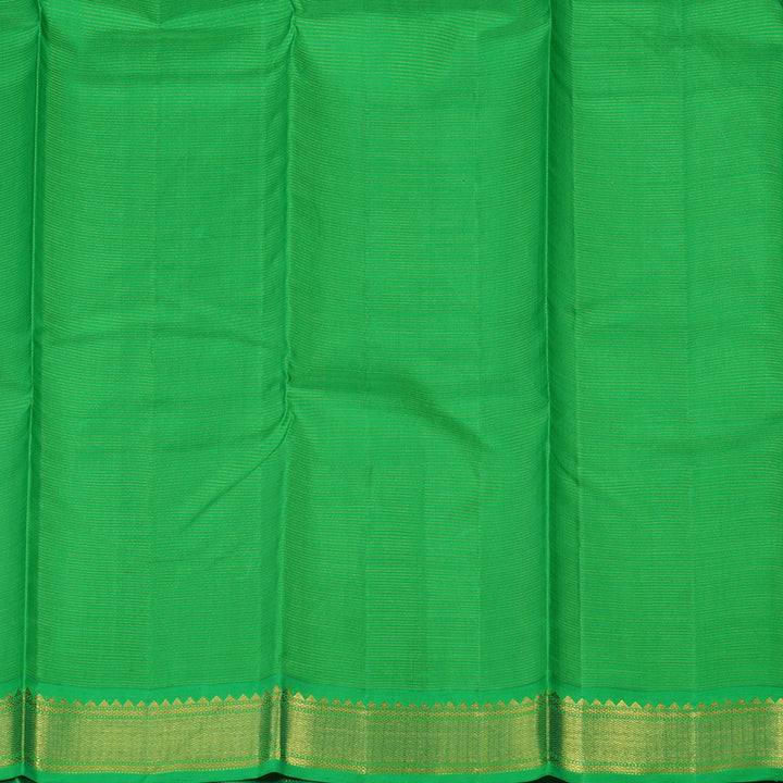 Hayagrivas Handloom Purple Kanjivaram Silk Saree with Parrot Green border BBD1427L3-1