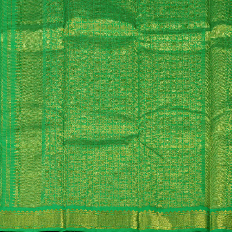 Hayagrivas Handloom Purple Kanjivaram Silk Saree with Parrot Green border BBD1427L3-1