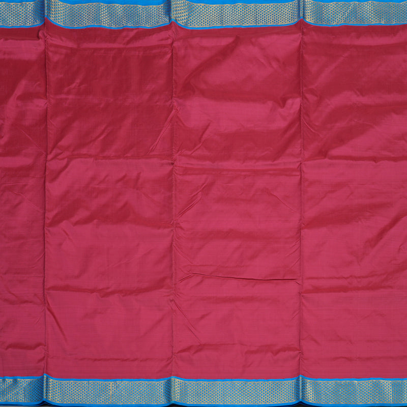 Hayagrivas Handloom Reddish-Pink Ten Yards Silk Madisar BBD1440L9-6