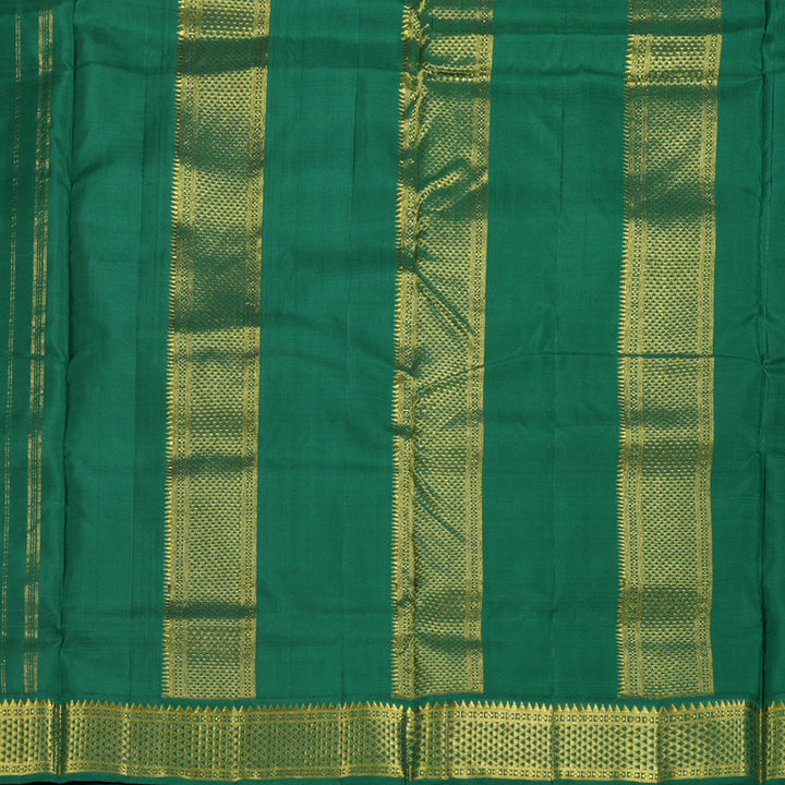 Hayagrivas Lavender Handloom Kanjivaram Ten Yards Madisar Silk Saree with Bottle Green Border BBD1440L9-8
