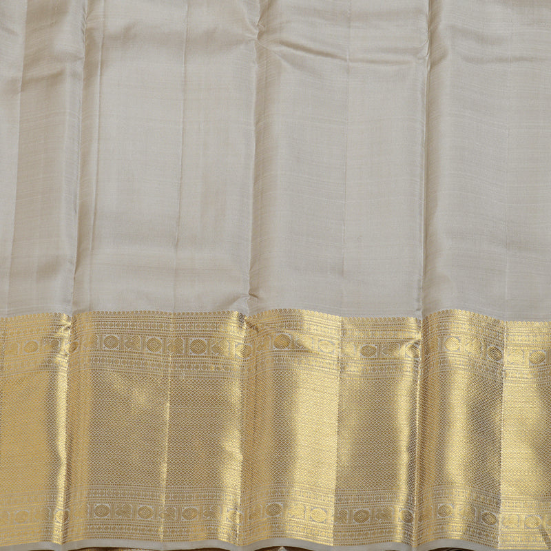 Hayagrivas Soft Beige Handloom Kanjivaram Silk Saree BBD1441L11-1