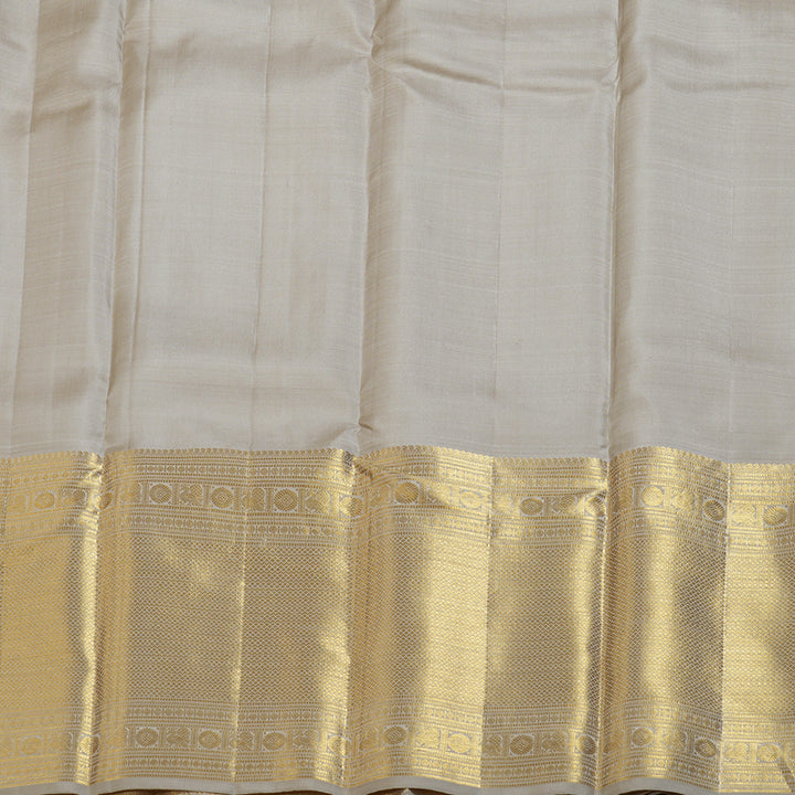 Hayagrivas Soft Beige Handloom Kanjivaram Silk Saree BBD1441L11-1